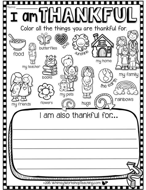 printable   thankful  coloring pages