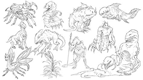 improve  creature design drawings step  step ram