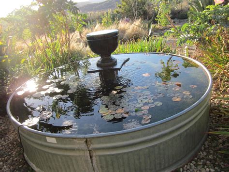 galvanized water trough fountains