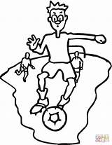 Coloring Bolas Futebol Kleurplaat Voetbal Utd Manchester Voetballer sketch template