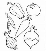 Vegetables Coloring Fruits Pages Drawing Fruit Colouring Color Kids Different Vegetable Types Cornucopia Food Veggies Worksheet Print Drawings Activities Printable sketch template