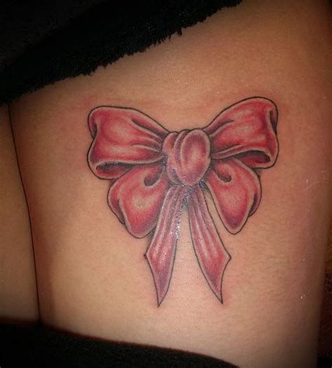cute ribbon tattoos  women cuded bow tattoo designs pink bow