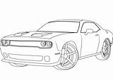 Challenger Hellcat Furious Supercoloring Ausdrucken Hemi sketch template