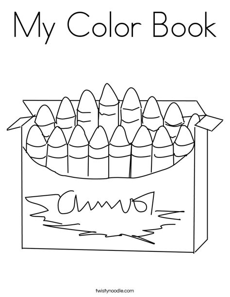 color book coloring page twisty noodle
