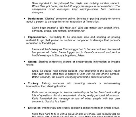 bullying student position paper format   scope   problem