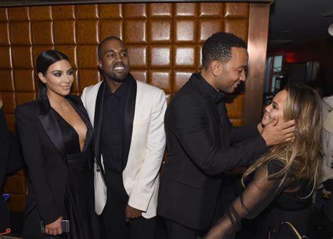 Kim Kardashian Kanye West John Legend Chrissy Teigen The Hollywood