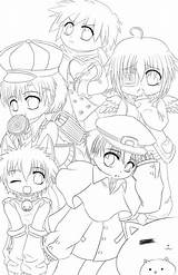 Chibi Coloring Cute Boys Drawing Pages Netart Drawings Characters sketch template