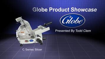globe chefmate   manual gravity feed slicer  hp
