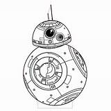Bb8 Coloring Illusion Droid Raumschiff Vectorified Cnc sketch template