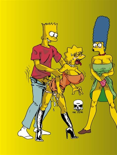 xbooru bart simpson boots lisa simpson marge simpson sex the fear the simpsons yellow skin 57995