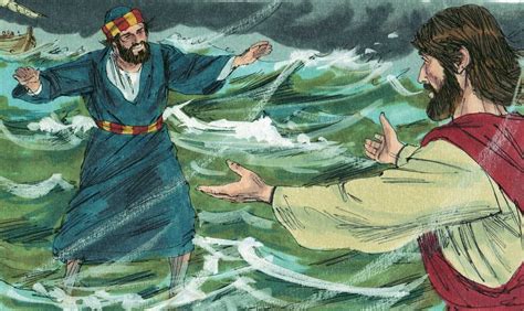 bible lesson skit jesus walks  water matthew