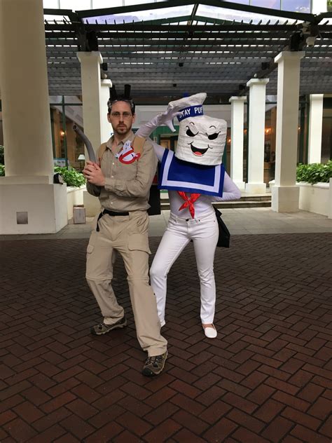 Diy Ghostbusters And Stay Puft Marshmallow Man Costume Ms