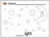 Night Sky Coloring Pages Worksheets Kindergarten Template Worksheeto sketch template