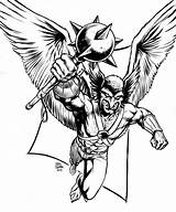 Hawkman Hawkgirl Craig Cermak Superheroes sketch template