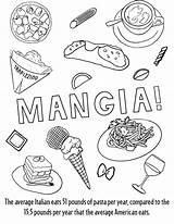 Coloring Italy Food Dream Ages Book sketch template