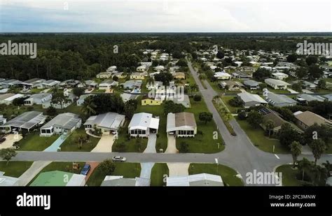 mobile home trailer park florida stock  footage hd   video clips alamy