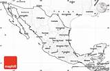 Mexico Map Blank Simple Maps North East West sketch template