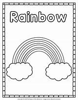 Rainbow Coloring Pages Simple Kids Printable Pdf Preschool Eyfs Comment Leave sketch template