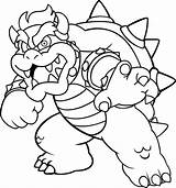 Mario Coloring Pages Monster Super sketch template
