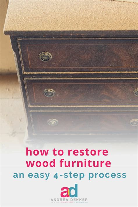 easy  step wood furniture restoration andrea dekker