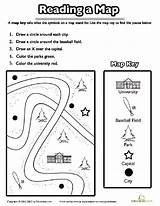 Geography Printable Kindergarten Directions Graders Prerequisite Familiar Child sketch template