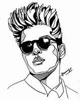 Bruno Mars Drawing Clipart Getdrawings Clipartmag sketch template