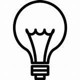 Bombilla Gloeilamp Symbool Lightbulb Filamento Bulbs Noun Dunne Lijn Jigsaw Filament Onlinewebfonts Iconen sketch template
