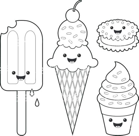 ice cream coloring pages  printable