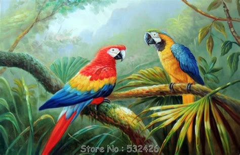 jungle animal paintings reviews  shopping reviews  parrot painting animal
