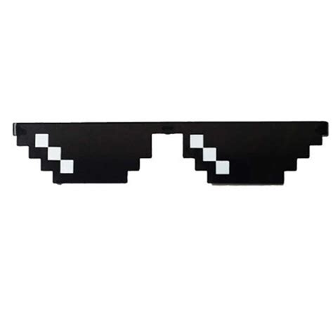 New Funny Sunglasses Thug Life Unisex Polygonal Pixel