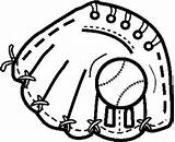 Beisbol Guantes Guante Imagui Manopla sketch template