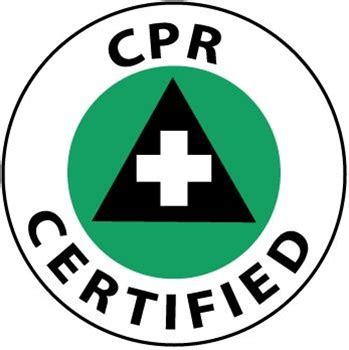 hart hat labels cpr certified safety supply warehouse