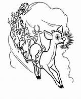 Christmas Reindeer Coloring Pages sketch template