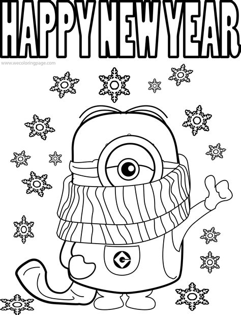 happy  year printable coloring pages printable word searches