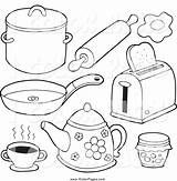 Utensils Outlined Clue Clipground Uteer sketch template