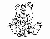 Bear Scary Coloring Teddy Pages Evil Creepy Clown Drawing Colorear Color Adults Para Drawings Coloringcrew Book Getdrawings Dibujo Emo Halloween sketch template