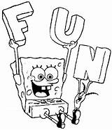 Coloring Pages Fun Spongebob Plankton sketch template