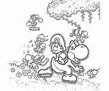 Island Yoshi Ds Part Pages Yoshis Coloring Printable sketch template