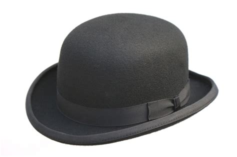 classic black  felt hard bowler hat  wool hand  ebay