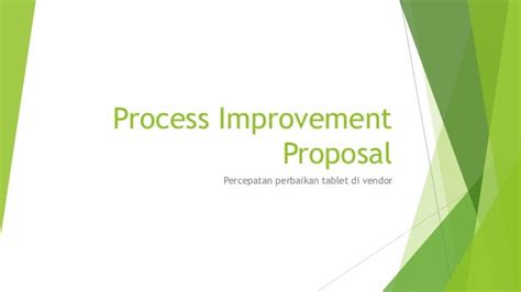 process improvement proposal