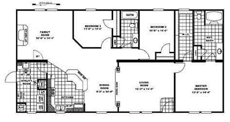 mobile homes double wide floor plan  home plans design
