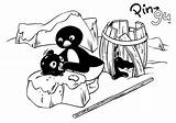 Pingu Coloring Pages Children Fun Characters Kids Animation Fictional Pencil Disney Drawings Cool Comical sketch template