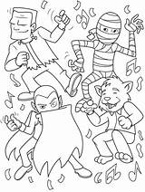 Dance Monster Crayola sketch template