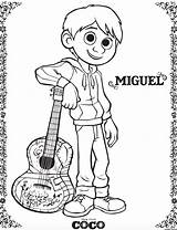 Coco Coloring Pages Miguel sketch template
