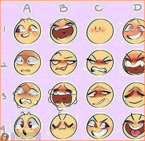 facial expressions chart drawing  paintingvalleycom explore
