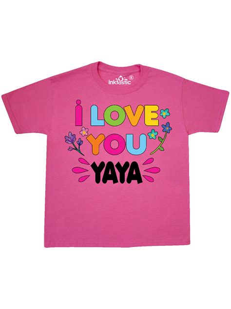 love  yaya  flowers youth  shirt walmartcom walmartcom
