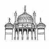 Brighton Pavilion Colouring Landmarks Sheet Sheets Printable Coloring Adults Contributed Print Mental Health sketch template