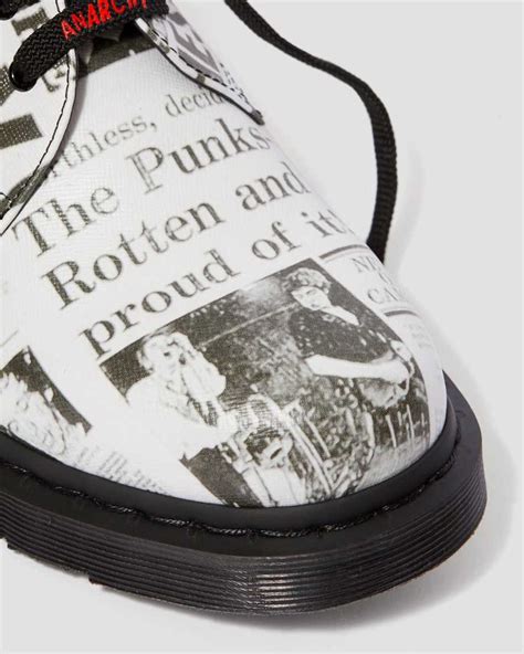 1461 Sex Pistols Leather Printed Oxford Shoes Dr Martens Official