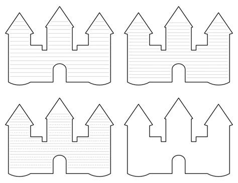 printable castle templates printable templates