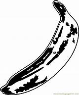 Warhol Andy Banana Coloring Pages Coloringpages101 sketch template